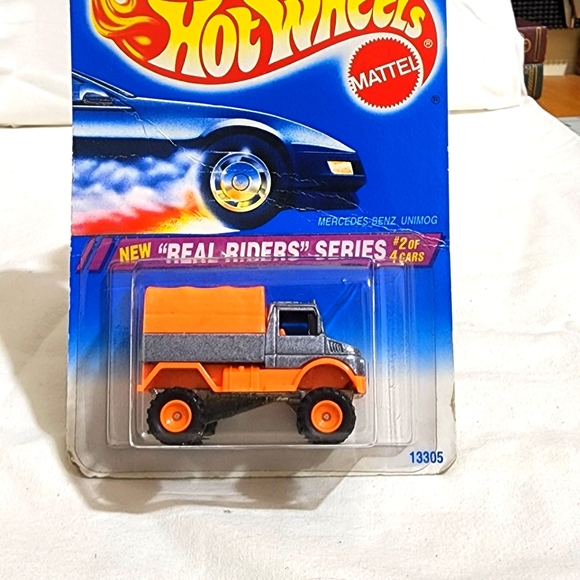 vintage 1995 Hot Wheels real riders series # 2 Mercedes Benz unimog. New - Picture 3 of 3